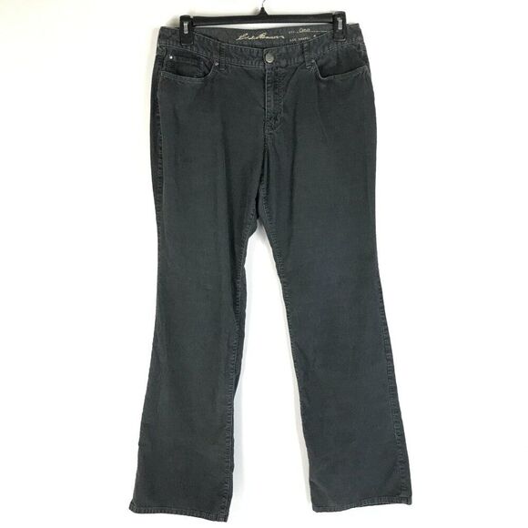Eddie Bauer Curvy Fit Boot Cut Corduroy Pants Women's Size 12 Tall Stretch - Picture 1 of 11